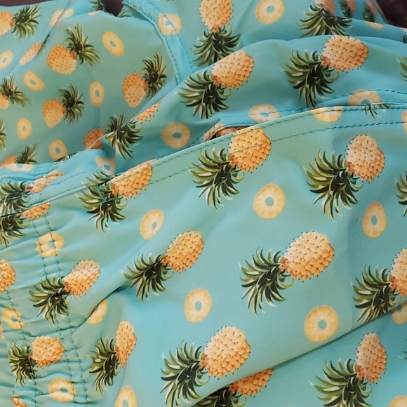 Biwisy Pineapple Print Swim Trunks Quick Dry Swim Shorts With Mesh Lining SZ 2XL - Picture 9 of 11